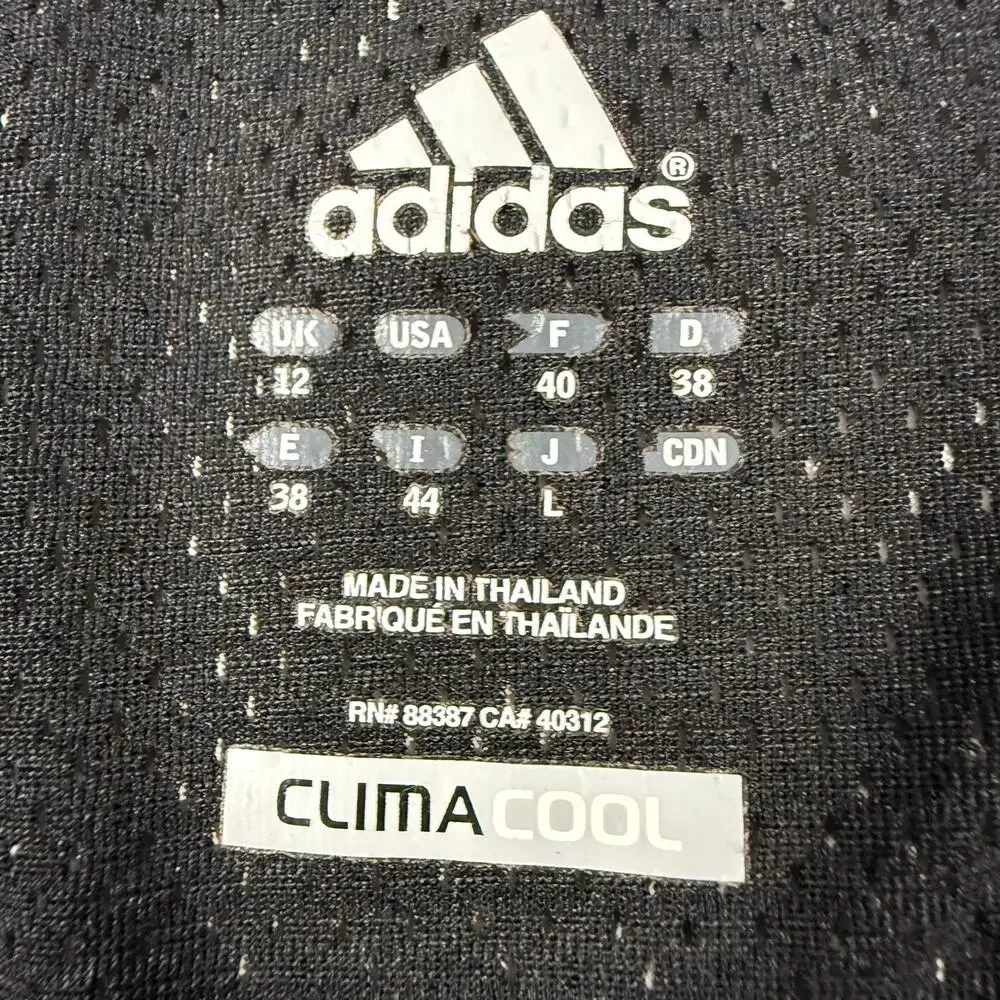 Adidas Womens S Black Active Tee Gold Logo Mesh Panels Running Training Top - Picture 4 of 9